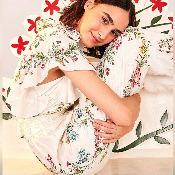 FARM Rio Louise Floral Embroidered Jumpsuit XL - Picture 4 of 14